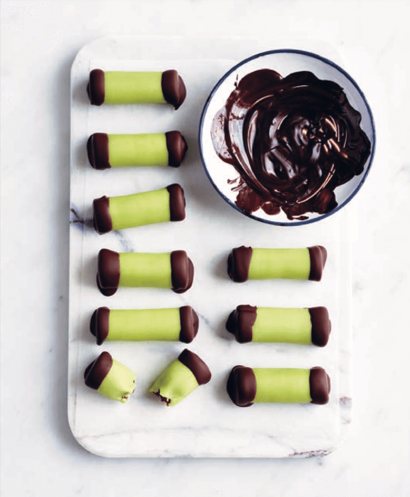 Delicious no-bake marzipan treats