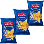 3PACK Estrella Sour Cream and Onion Crisps