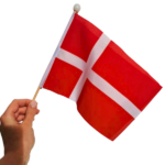 Medium DENMARK Hand Flag