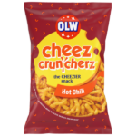 OLW Cheez Cruncherz Hot Chili Spicy Cheesy Corn Snacks